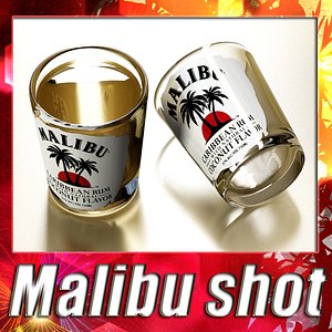 Malibu Shot Glass - High Detailed