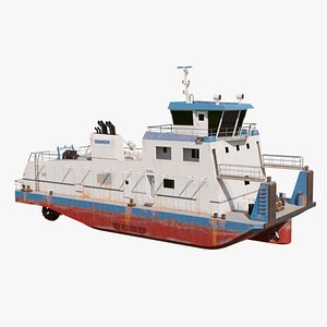 Pusher Boat 3D model
