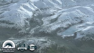 Snow mountain South America