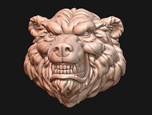 3D Bear Head model