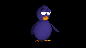 3D Basic Shape Penguin model