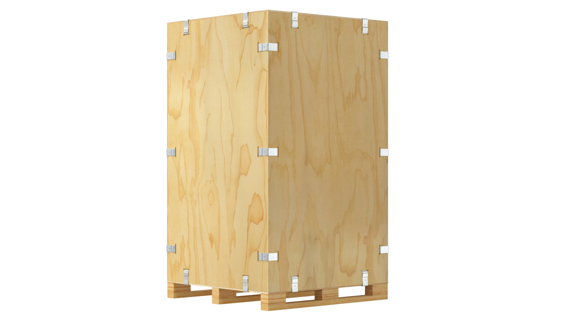 Heavy Duty Shipping Crate 3D model preview