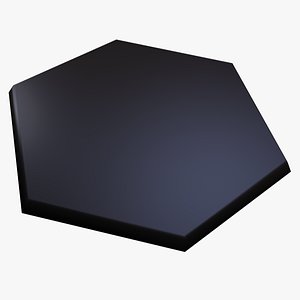 hexagonal tile 3d model