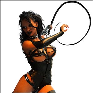 African American Dominatrix 3D