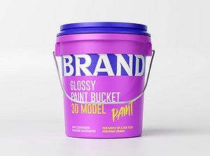 3D Can Bucket Packaging Modelling model