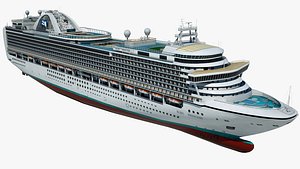 cruise ruby princess ship 3D model