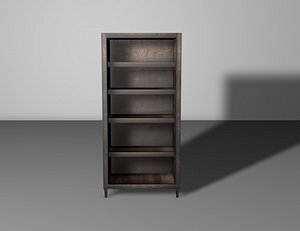 3D classic bookcase shelf bookshelf
