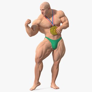 Bodybuilder Fitness Man Flexing Pose