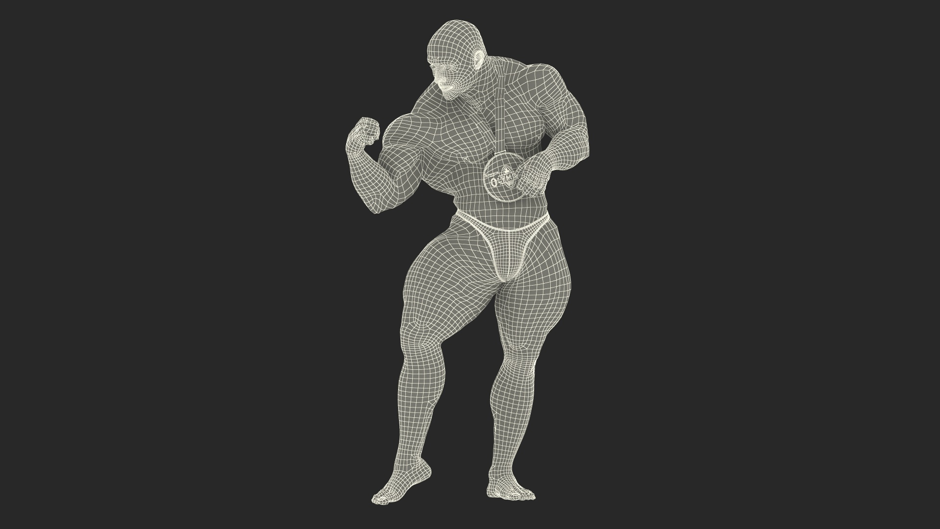 Bodybuilder muscle man fitness posing Colored... - Stock Illustration  [95606012] - PIXTA