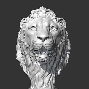 Lion Head AM01 3D print model 3D
