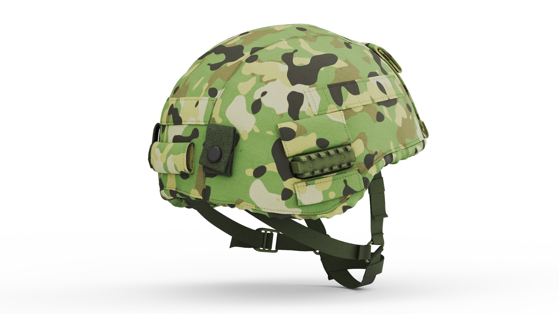 Grass Case Green Helmet Ratnik 3D model preview