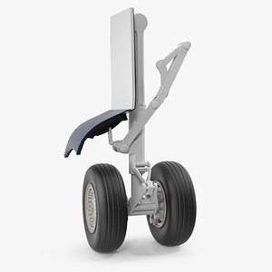 Aircraft Jet Landing Gear 3D Model
