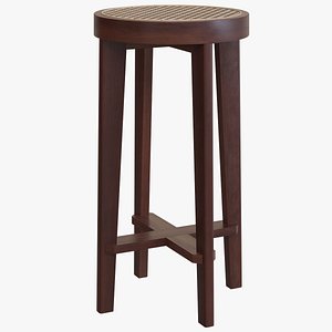 3D model bar stool cane seat