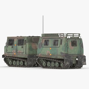 Bandvagn 206 Low Poly 3D