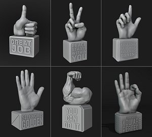 Hand Sign Motivational Reminders Pack
