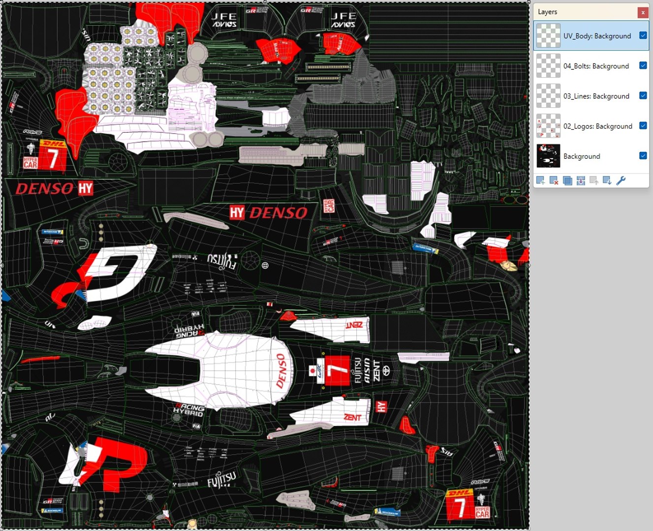 Toyota GR010 2024 Hybrid WEC LMH Hypercar model https://p.turbosquid.com/ts-thumb/kq/HcnM6o/He/layers/jpg/1723462509/1920x1080/fit_q87/3dee16697df652a50c78e39c1c6962b64d72dfb7/layers.jpg