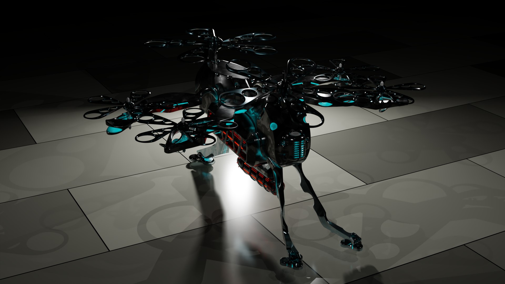 3D Sci-Fi Drone 3d Model HighPoly - TurboSquid 2147517