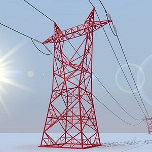 powerline 3d model