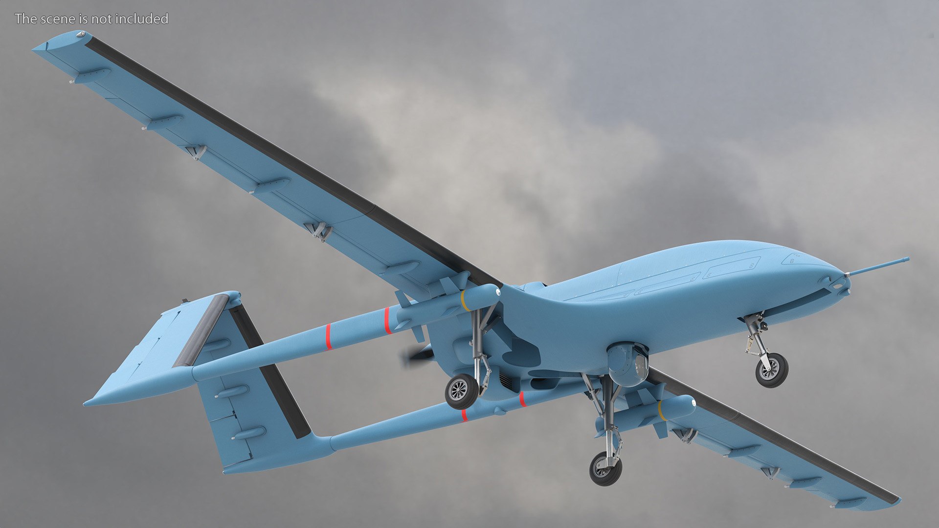 Armed Combat Drone Blue Rigged For Maya 3D Model - TurboSquid 2276438