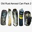 3D Old Rust Aerosol Can Pack2 Scan 3D model