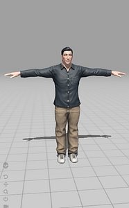 handsome male fbx