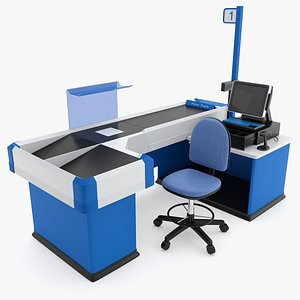 3D model supermarket set -