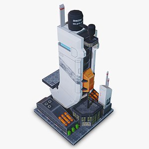 3D model skyscraper - mobile asset