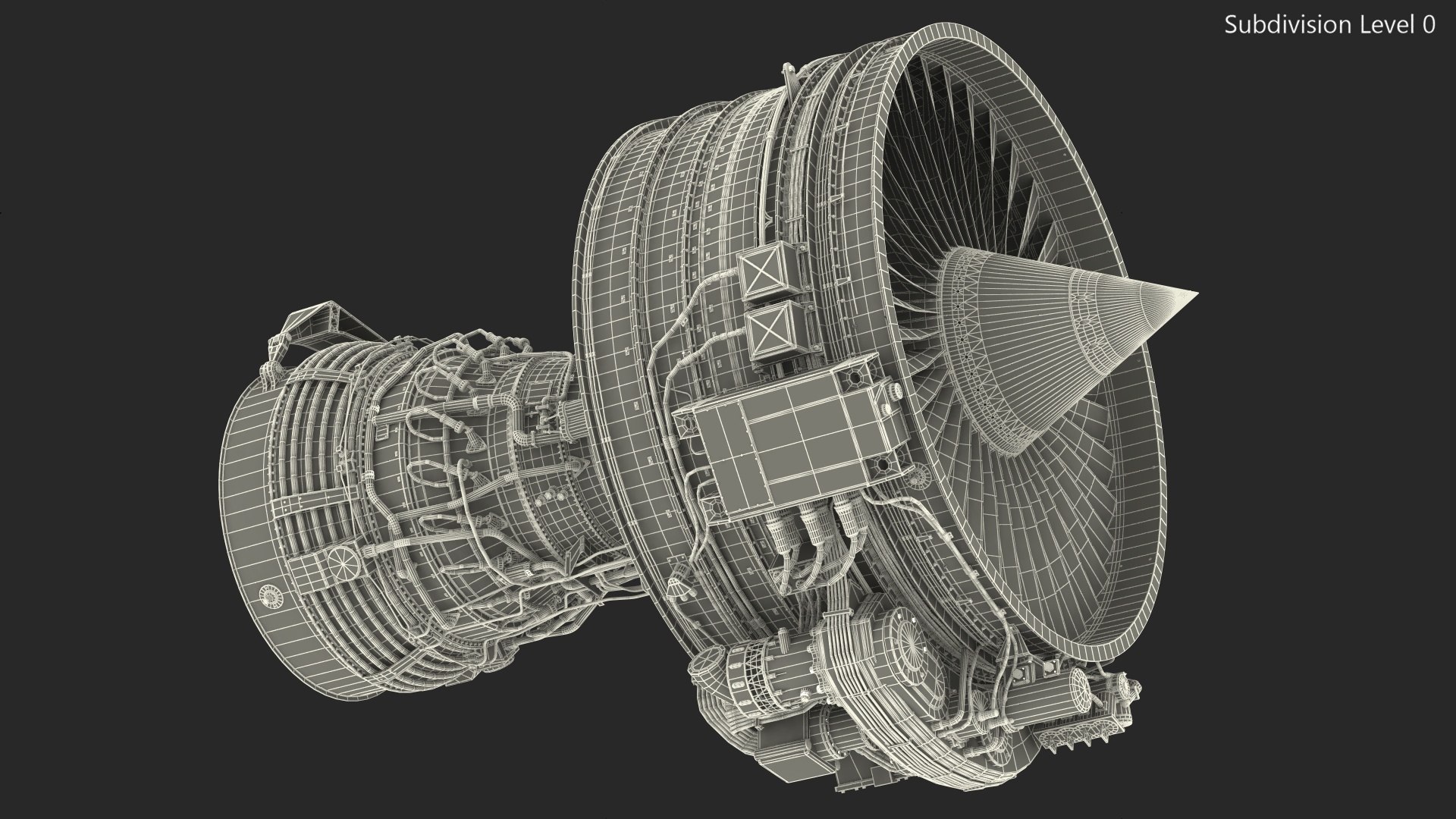 Aircraft Turbofan Engine CFM International CFM56 3D model - TurboSquid ...