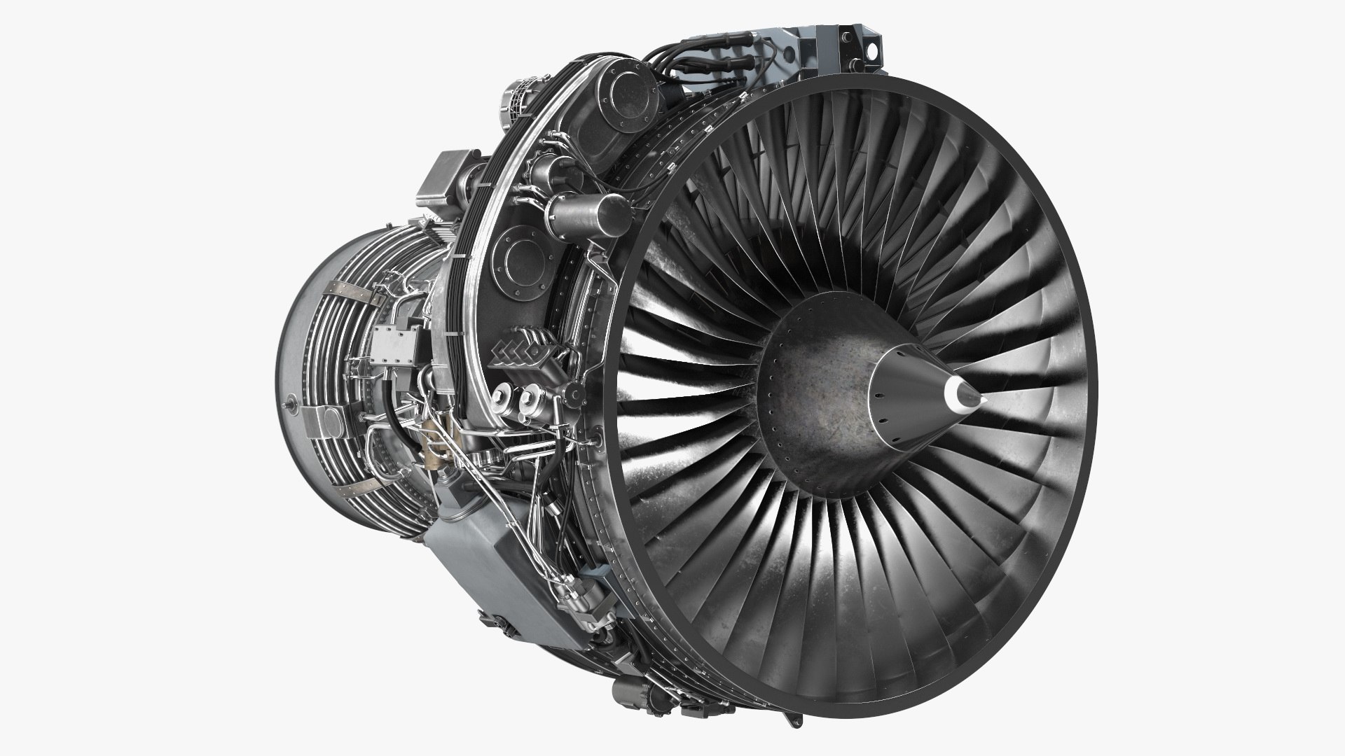 Aircraft Turbofan Engine CFM International CFM56 3D Model - TurboSquid ...