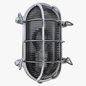 Oval Bulkhead Light Silver