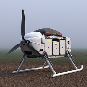 Snowgoose UAV MMIST CQ-10 Rigged for Cinema 4D model