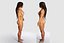 Naked Bodybuilder Muscular Woman Rigged