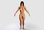 Naked Bodybuilder Muscular Woman Rigged