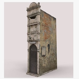 3D old mausoleum