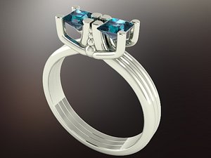 ring gem wedding 3D model