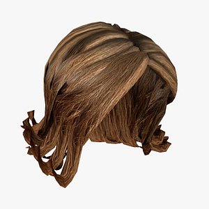 3d model female hairstyle