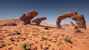 desert stylized pack 3D