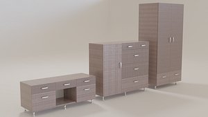 3D furnishing cupboard cabinet