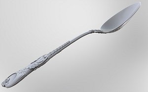 3D big silver spoon printing