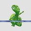 juguete de dinosaurio de dibujos animados