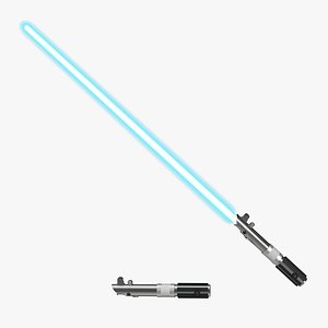 Star Wars Anakin Skywalker Lightsaber 3D Models Set