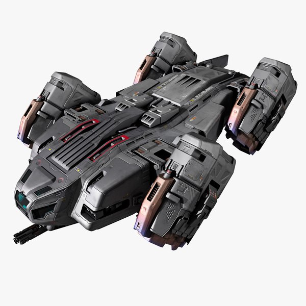 sci fi cargoship scifi 3d model