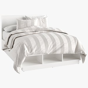 Potterybarn Bowen Storage Bed 3D model