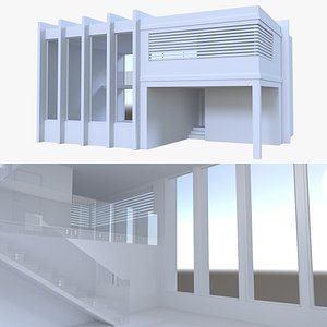3d model modern house interior