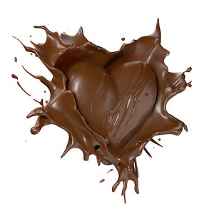 3D Chocolate splash v21