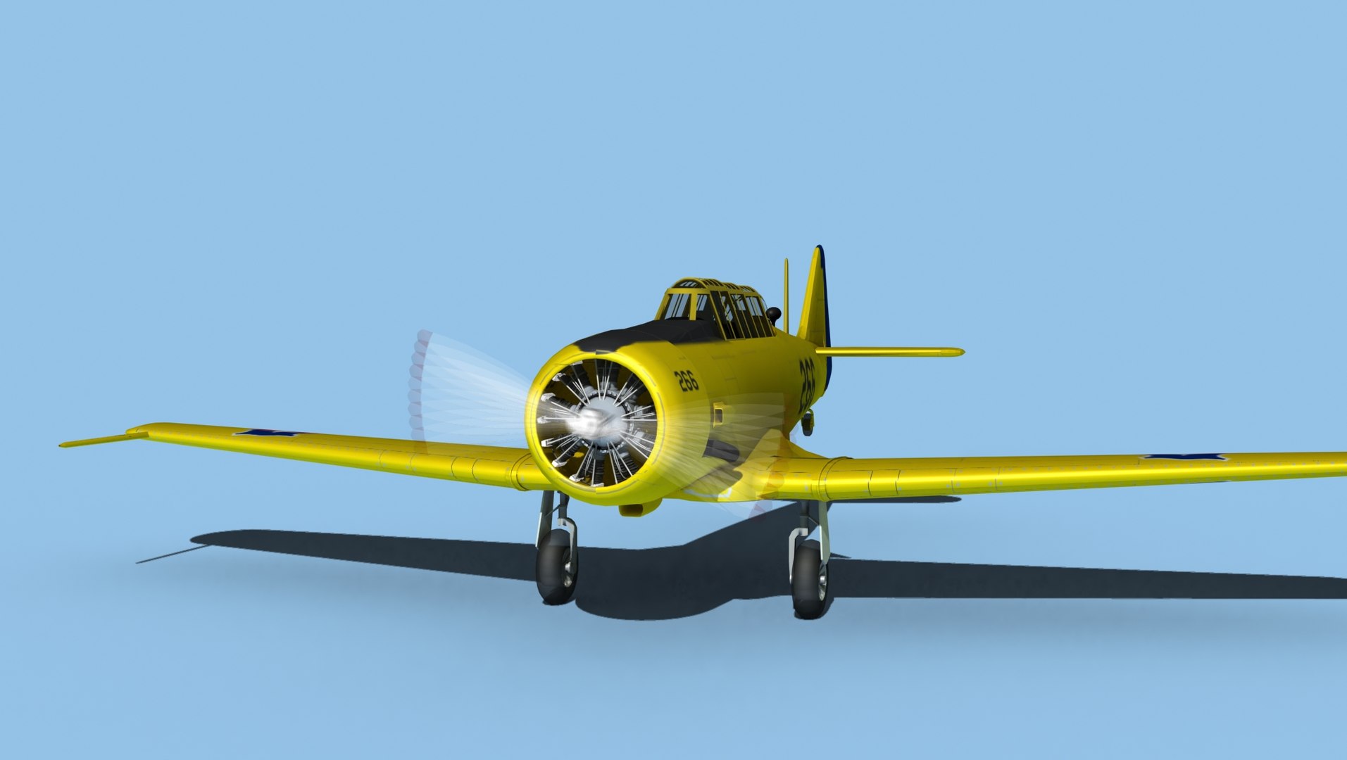 3D North American T-6 Texan Chilean AF2 Model - TurboSquid 1924528