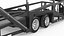 Freight Truck with Car Hauler Trailer 3D model