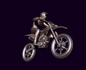 racer and motorcycle