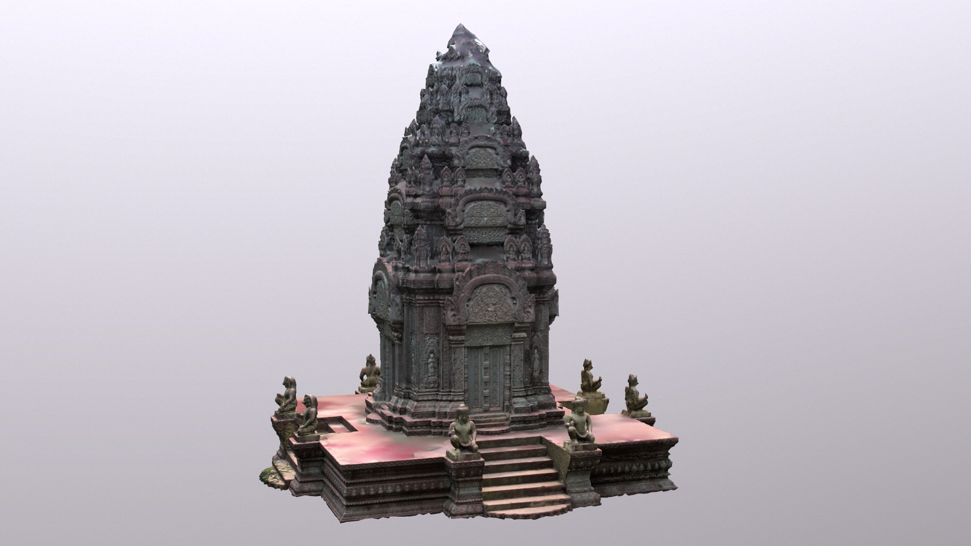 Cambodia Temple 3d Max