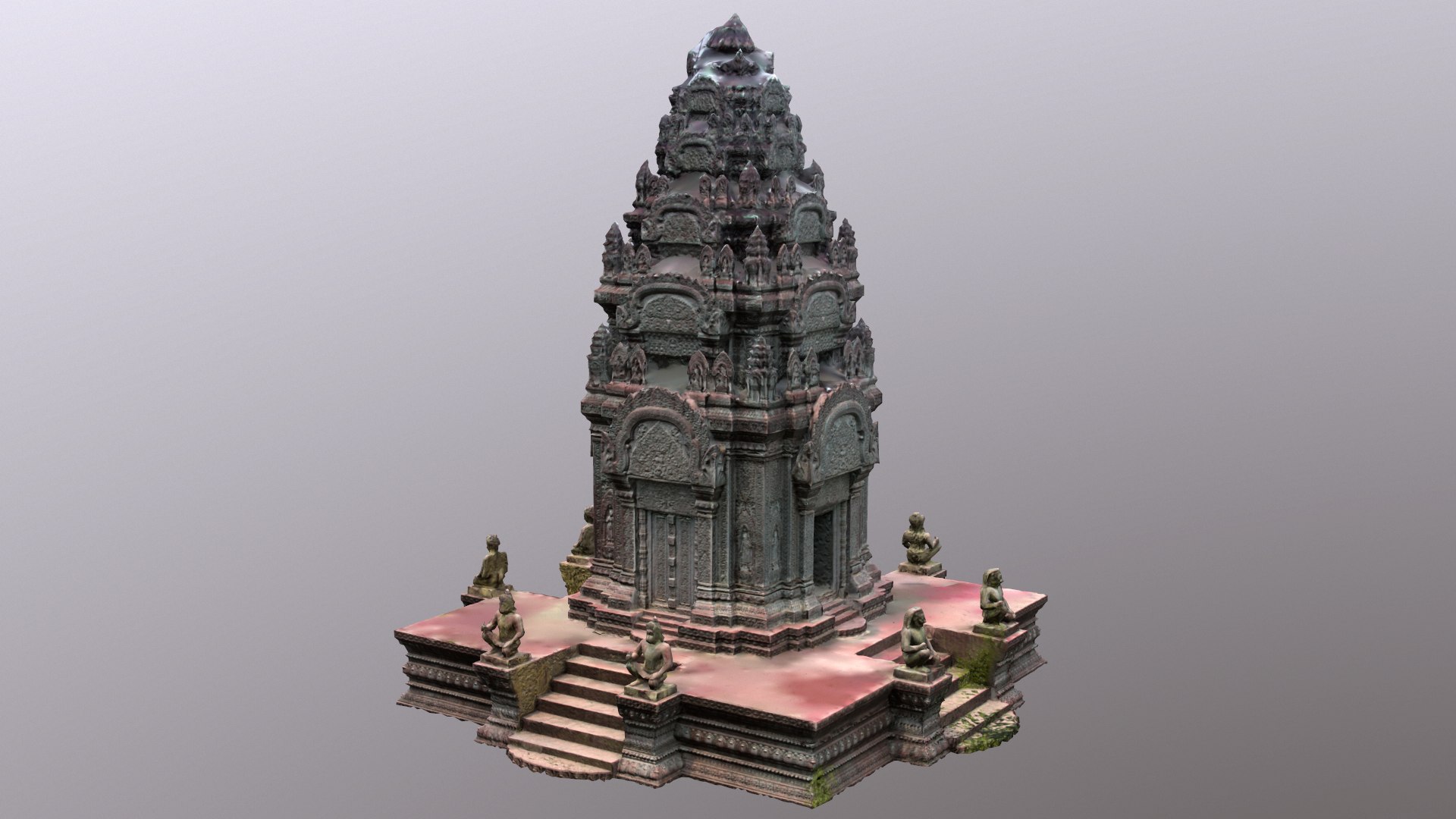 Cambodia Temple 3d Max